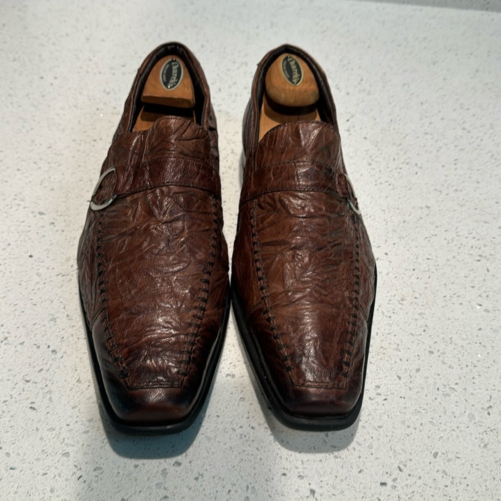 Alligator leather Belvidere dress shoes